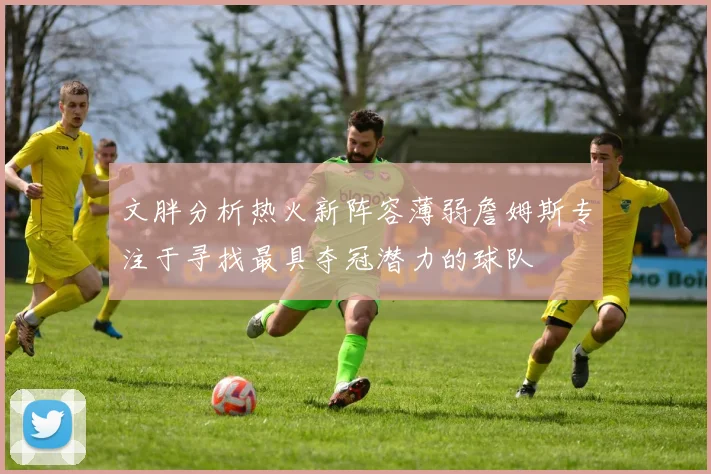 文胖分析热火新阵容薄弱詹姆斯专注于寻找最具夺冠潜力的球队